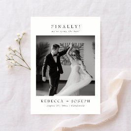 Finally Old Money Wedding Photo セーブザデート