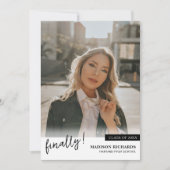 Finally Photo Collage卒業パーティー 招待状 (正面)