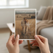 Finally Script Elegant NAMES Photo Wedding セーブザデート