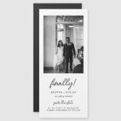 Finally Script Photo Magnetic Wedding Save The Dat (正面/裏面)