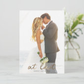 Finally, Wedding Announcement and Invite 招待状 (スタンド正面)