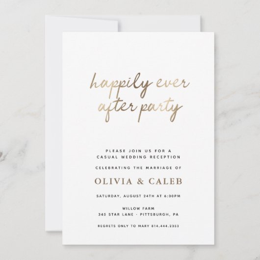 Finally, Wedding Announcement and Invite 招待状 (裏面)