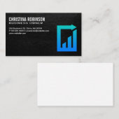 Finance Chart Graph Document Logo 名刺 (正面/裏面)