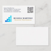 Finance Corporate Logo | QRコード 名刺 (正面/裏面)