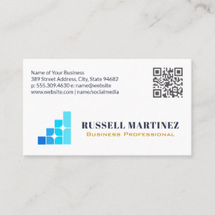 Finance Corporate Logo   QRコード 名刺