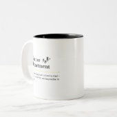 Finance Department Personalized Mug ツートーンマグカップ (正面左)