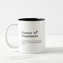 Finance Department Personalized Mug ツートーンマグカップ