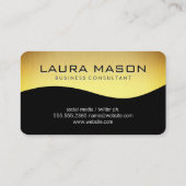 Finance Graph | Gold Black 名刺 (裏面)