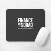 Finance Squad Funny Office Humor Bold Typography マウスパッド (マウス)