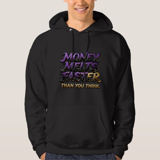 Finance Streetwear  “Money Melts Faster” パーカ (正面)