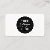 Financial Advisor QR Code Logo Professional 名刺 (裏面)