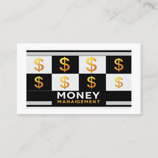 Financial Advisor Wealth Management Money Strategy 名刺 (正面)