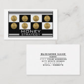 Financial Advisor Wealth Strategy Money Management 名刺 (正面/裏面)