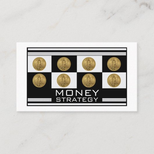 Financial Advisor Wealth Strategy Money Management 名刺 (正面)