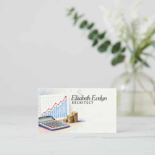 Financial Analysis for Business Growth 名刺 (スタンド正面)