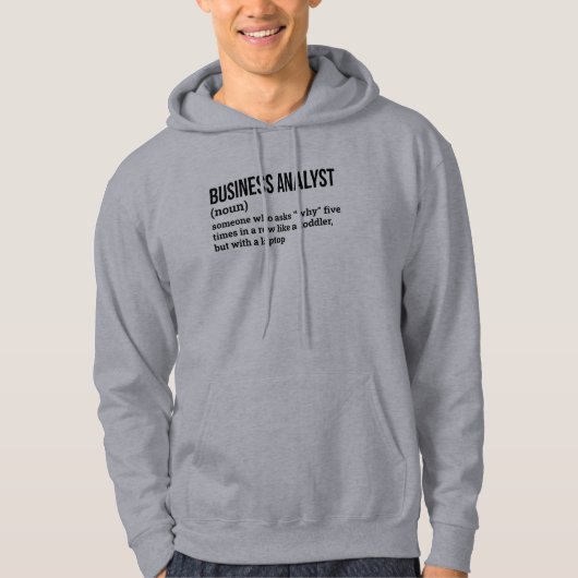 Financial Analyst Definition Hoodie パーカ (正面)