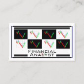 Financial Analyst Money Strategy Management White  名刺 (正面)