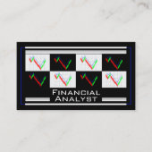 Financial Analyst Money Strategy Wealth Management 名刺 (正面)
