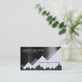 Financial and investment consultant Business Card 名刺 (スタンド正面)