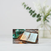 Financial Bookkeeper Custom QR 名刺 (スタンド正面)