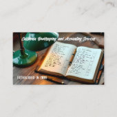 Financial Bookkeeper Custom QR 名刺 (正面)