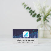 Financial Chart | Graph Chart | Data 名刺 (スタンド正面)