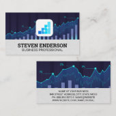 Financial Chart | Graph Chart | Data 名刺 (正面/裏面)