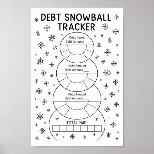 Financial Debt Snowballトラッカー ポスター (正面)