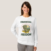 Financial Freedom Beach Chair for Wealth Builders Tシャツ (正面フル)