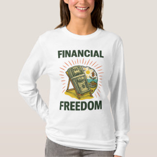 Financial Freedom Beach Chair for Wealth Builders Tシャツ