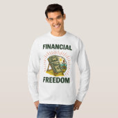 Financial Freedom Beach Chair for Wealth Builders Tシャツ (正面フル)