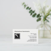 Financial Investment Advisor Linen名刺 名刺 (スタンド正面)