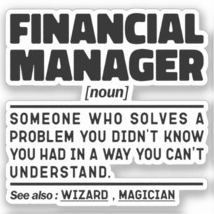Financial Manager名詞管理感動的 シール