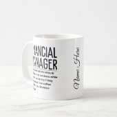 Financial manager コーヒーマグカップ (正面左)