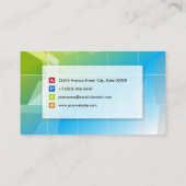 Financial Manager -モダンエレガントシンプル 名刺 (裏面)