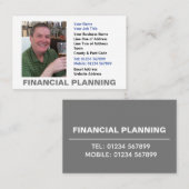 Financial Planningフォト・ビジネス・カード 名刺 (正面/裏面)