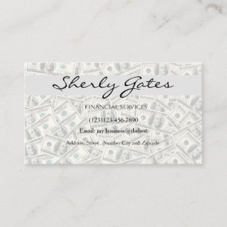 financial services editable card 名刺