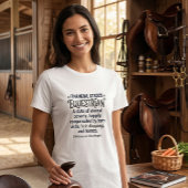 Financial status Equestrian funny rider humor  Tシャツ
