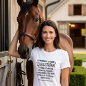 Financial status Equestrian funny rider humor  Tシャツ