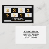 Financial Wealth Management Advisor Money Strategy 名刺 (正面/裏面)