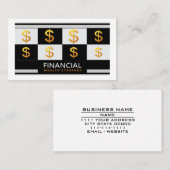 Financial Wealth Management Money Advisor Strategy 名刺 (正面/裏面)
