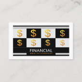 Financial Wealth Management Money Advisor Strategy 名刺 (正面)