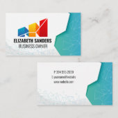 Financials Graph Logo | Geometric Patterns 名刺 (正面/裏面)