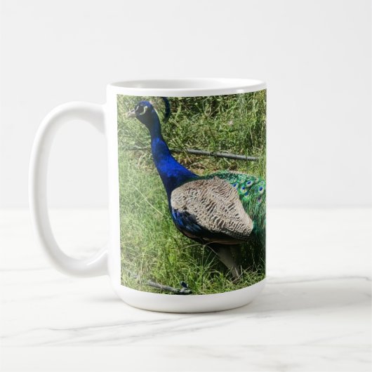 Finca Gardenの孔雀のカップ コーヒーマグカップ (左)
