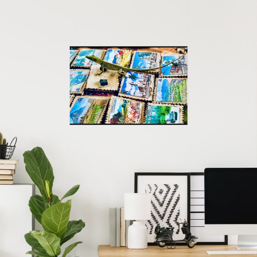 Finca Macondo Cafe Gecko ポスター (ホームオフィス)