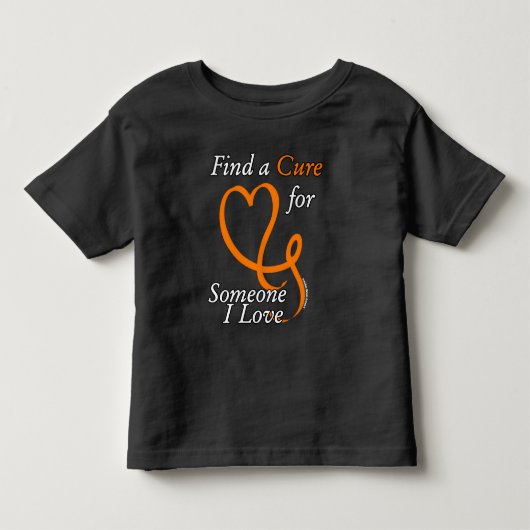 Find a Cure/ハート/Someone I Love...RSD/CRPS トドラーTシャツ (正面)