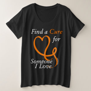 Find a Cure/ハート/Someone I Love...RSD/CRPS プラスサイズTシャツ