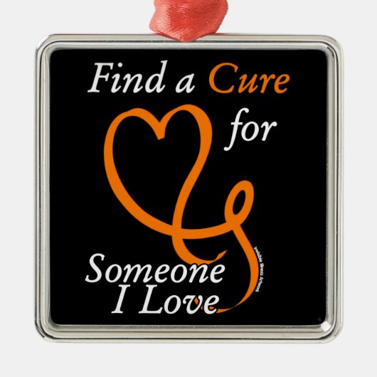 Find a Cure/ハート/Someone I Love...RSD/CRPS メタルオーナメント (正面)