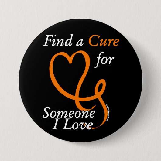 Find a Cure/ハート/Someone I Love...RSD/CRPS 缶バッジ (正面)