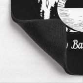 Find Balance禅陰陽白黒 マウスパッド (コーナー)